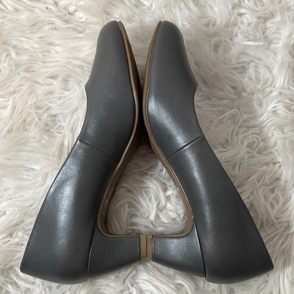 JOURNEE COLLECTION Luu Round Toe Pumps Mini Heel Grey Size 10 NEW - Picture 8 of 16